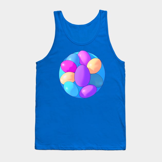 Framed Painted Easter Egg Rocks (MD23ETR025) Tank Top by Maikell Designs